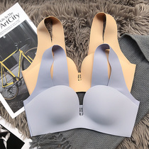 Underwear women Summer seamless small breasts gathered baby cotton thin non-steel ring round milk adjustment type beautiful back Pen bra