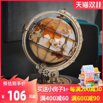 If you have a 3D puzzle globe vision DIY hand-assembled model to make adults difficult