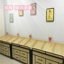 Double-layer dry goods Cabinet new snack shop fresh box vegetable shelf supermarket fruit and vegetable rack storage trapezoid can be disassembled