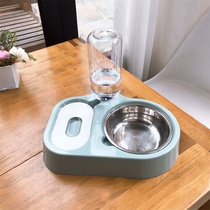 Cat bowl Double bowl automatic drinking water Cat rice bowl Water bowl Dog food bowl Food bowl Dog bowl Stainless steel dog bowl Cat supplies