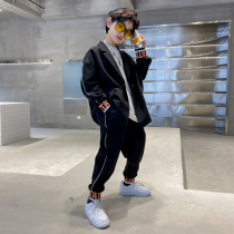 Boys suit suit 2021 Spring and Autumn new foreign style in big children loose casual boy autumn children handsome