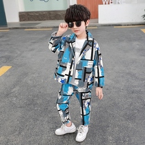  Boys  dresses Autumn small suits Middle and large childrens waistcoat Wedding suits Flower girl host performance suits Childrens suits