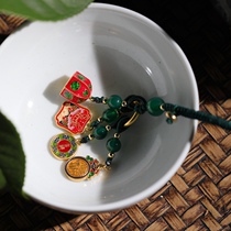 Nafu Southern Southern sterling silver jewelry enamel cloisonné cute Swiss beast key chain pendant pendant