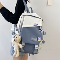 High school schoolbag female summer college students ins Japanese Korean version of Harajuku ulzzang simple backpack computer backpack