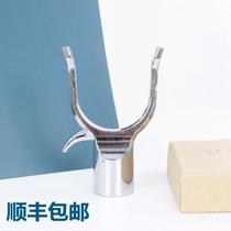 Stainless steel clothes fork head girl fork head drying and fork head telescopic brace rod fitting head sub-pick-up rod sunburn head bag