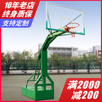 Mobile basketball rack adult outdoor basketball rack home training competition standard blue ball rack outdoor adult