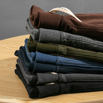 2021 New American casual heavy cotton mens wool ring pants loose versatile sports shorts mens summer