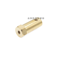 Extended shaft coupler Extended 30mm brass hexagonal coupling DC motor connector Model accessories