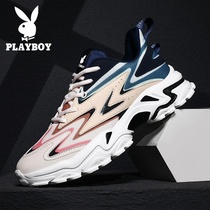 Playboy Mens Shoes Autumn and Winter Daddy Shoes Plus Velvet 2021 New Leisure Sports Shoes Mens Joker trendy shoes