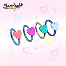 shinma F - 136 titanium alloy coloured sweetheart soft sister lovely peach beloved ring ring earring piercing