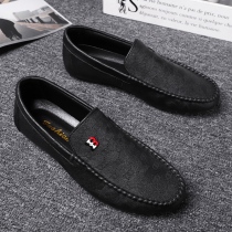 Chef shoes men 2021 New Autumn Spring and Autumn Winter waterproof non-slip anti-oil Bean shoes casual leather shoes trendy shoes