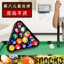 Childrens billiards 38mm mini ball 25mm billiards American table toy black eight 16 color a set of snooker