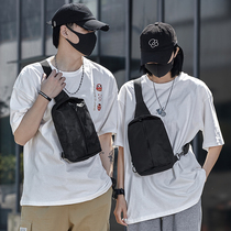 Inclined Satchel Bag Men Casual Chest Bag Woman 2022 New Canvas Pocket Small Backpack Student Sports Money Light Single Shoulder Bag