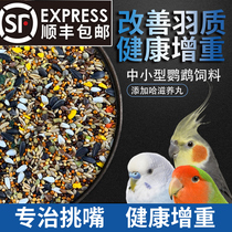 Farwell tiger leather peony Xuanfeng Parrot special feed small and medium size with shell bird food and bird grain mixed grain egg yolks