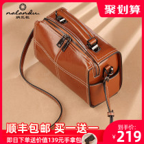 Narandu Womens Bag 2021 New Fashion Leather Womens Bag Boston Pillow Bags Crossbody Joker Shoulder Bag Tide