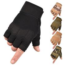 Boxing Sanda mens half finger gloves outdoor protection wear-resistant non-slip fitness cycling training