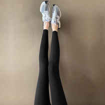 Shark skin leggings women wear high waist spring and autumn thin tights hip Summer Yoga Barbie nine points womens pants