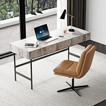 Rock plate desk Italian light luxury plate writing office computer desk minimalist home small apartment study desk