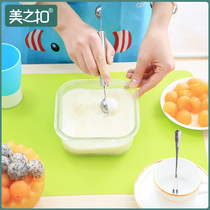 Digging fruit ball spoon stainless steel ball picker ice cream watermelon spoon round ball spoon set of carved mold