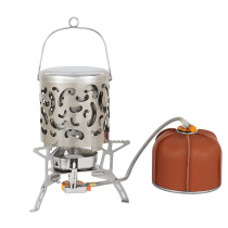 Outdoor mini stainless steel heating stove autumn and winter outdoor camping heater multifunctional portable heating energy heating cover