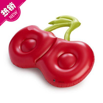 Inflatable Cherry floating row PVC inflatable cherries floating bed cartoon fruit recliner playing water floating mat playing water toys