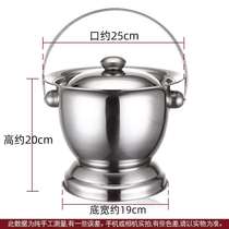 Special thick stainless steel sputum button household bedroom with cover anti-stinking toilet for children and elderly men and women up night pot urine