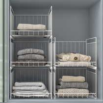 Storage box drawer type wardrobe clothes finishing storage box household can be superimposed wardrobe partition layered storage rack