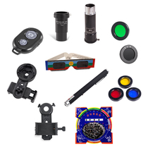 Astronomical telescope accessories 1 25-English filter multiplier mirror Bard film solar filter mobile phone holder clip