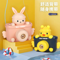 Bubble machine children handheld electric duckling blow camera Net Red Girl boy automatic bubble camera toy