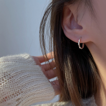 S925 sterling silver earrings earrings for men and women simple design light luxury earrings circle hoop earrings 2023 new trend