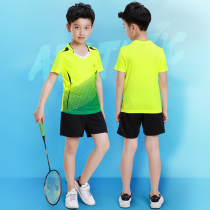 Children badminton training suit Male and female children primary school students sports training competition uniform table tennis tennis clothes customization