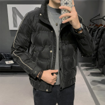 Down Jacket mens winter clothes 2021 new trend handsome stand-up collar short autumn and winter warm jacket clothes b