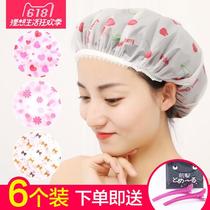 Shower cap female waterproof simple protective bath headgear set set head bath bath shower hat children Girl Girl Girl