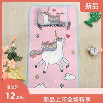 Summer baby mat childrens ice silk mat kindergarten crib mat can be washed nap breathable mat
