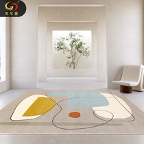 (Golden) Abstract light luxury carpet living room modern simple home bedroom pawked wind ins coffee table blanket