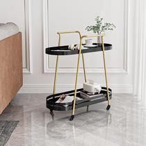 Movable sofa small side several light luxury living room tea table simple sofa narrow side cabinet clip rack pulley angle