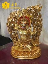 Full-oliver gold boutique king bodhisattva Buddha statue Tibetan Buddhism bronze Buddha high 33cm Nepalese handicraft one ruler