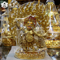 Nepali Full-Lau Golden Anger of the Angry Lotus Master of the Buddha Statue of the Buddha Statue of the Angry Lotus Division Boutique Buddha Gao 36cm