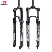 bolany mountain bike shock oil and gas fork bike straight tube quick detached shoulder control lock dead front fork 27 5 inch 29 inch