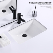 Cajasen basin square recessed wash basin Nordic home toilet balcony size ceramic basin