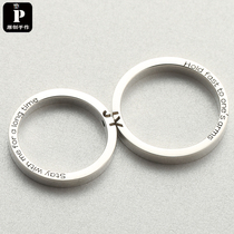 princess Original Letter Ring Sterling Silver Customizable Handmade Couple Ring Private Customized Personality Ring