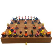 Three kingdoms characters three-dimensional chess fun Chinese chess send children puzzle hands-on toys creative birthday gifts