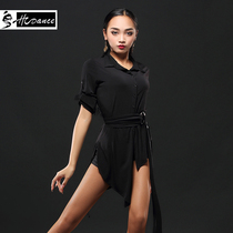 Dynasty dance dress Latin dance dress female into new practice dress performance dress asymmetrical hem shirt A3006