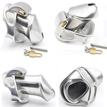 Adult male stainless steel ultra short chastity chastity chastity lock penis lock JJ set cage cb6000S sex abuse