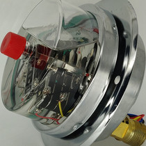 Axial seismic pole pressure gauge YNXC100ZT vibration resistant electrical contact 25MPa vacuum oil hydraulic gauge instrument