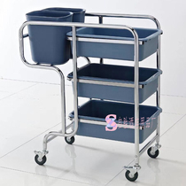 Stainless steel bowl collection car Hotel restaurant plate collection car Three-story canteen hot pot restaurant food collection car bowl collection car