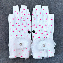 Golf gloves womens fingerless hands non-slip wear-resistant gloves Korean fashion bow golf gloves women