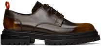 424 Brown Lug Derby Shoes 2022 Fall Winter Luxury Mens