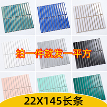  Nordic simple small long mosaic tiles 22X145 Balcony Kitchen bathroom bathroom rectangular interior wall tiles