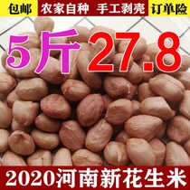 2020 Pink Peanuts Raw Peanuts New 5 Jin Fresh Shelled Extra Large Peanut Peanuts